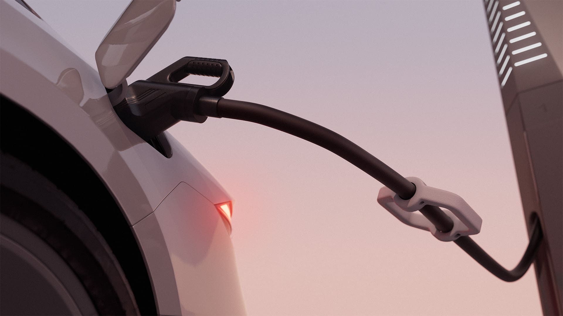 Petalite EV charger 3D render